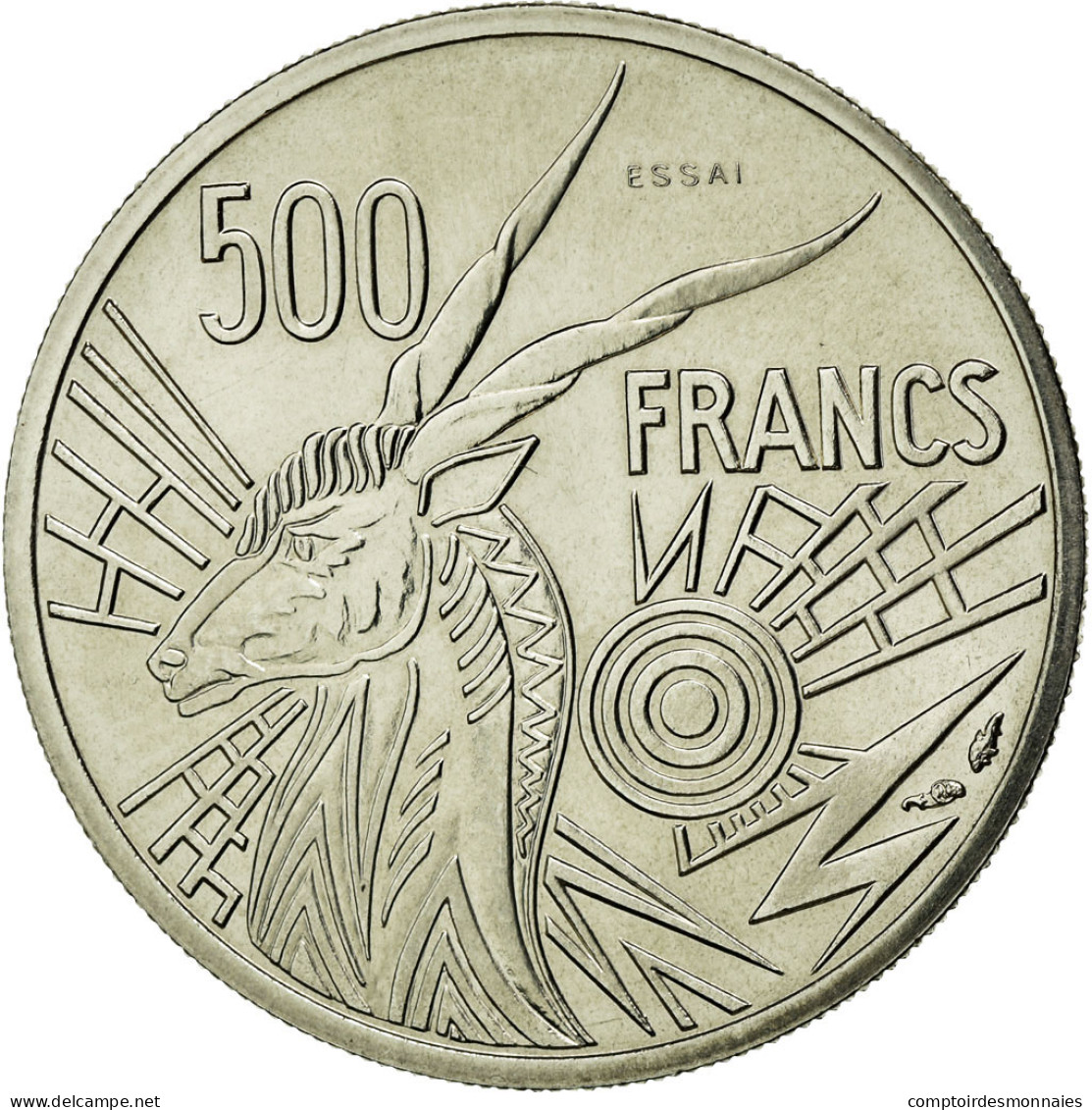 Monnaie, États De L'Afrique Centrale, 500 Francs, 1976, Paris, FDC, Nickel - Gabon