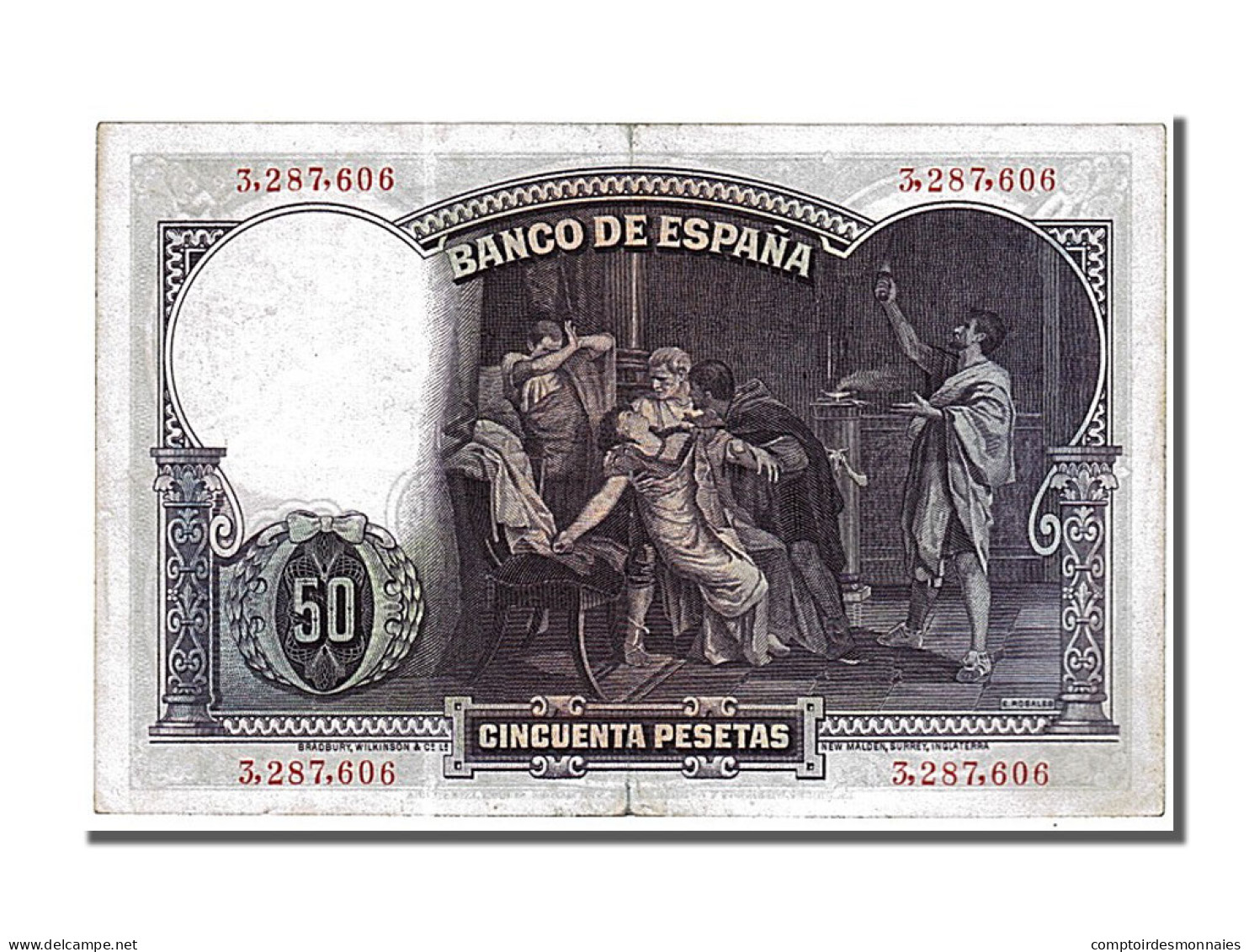 Billet, Espagne, 50 Pesetas, 1931, 1931-04-25, SUP - 50 Peseten