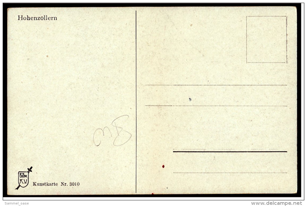 Burg Hohenzollern  -  Kunstkarte Von Hans Boettcher  -  Ansichtskarte Ca. 1930   (5563) - Hechingen