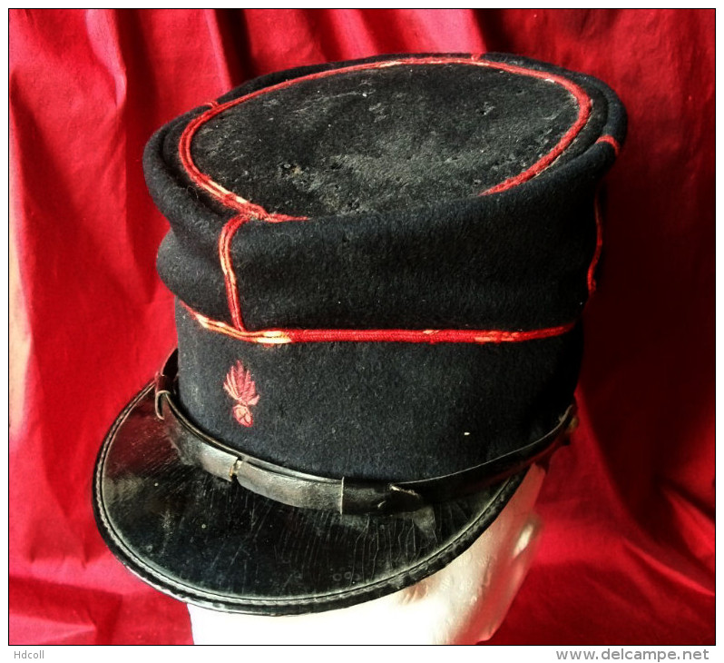 WW1 - KEPI DE SAPEUR POMPIER 1884 à 1915 Type Foulard - Pompiers