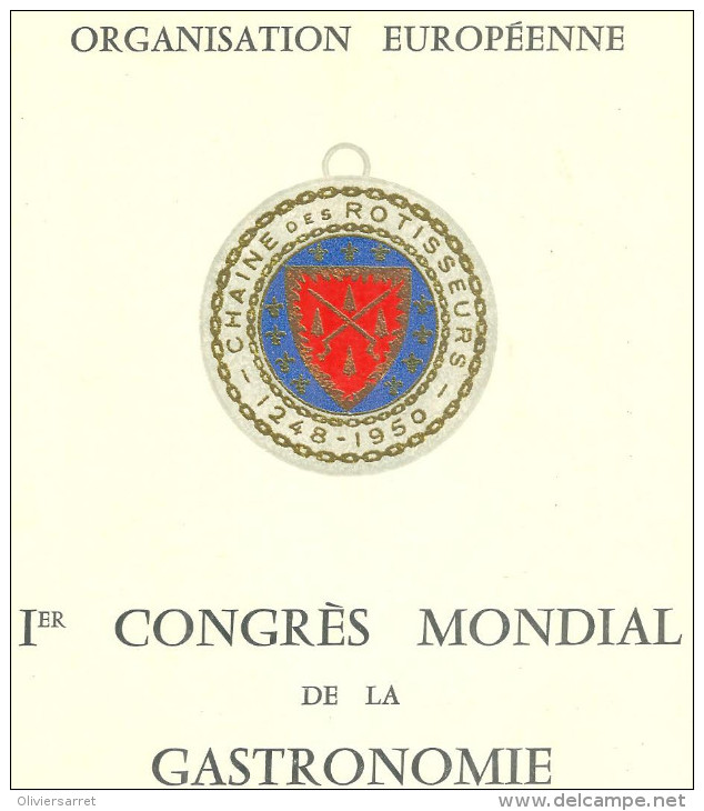 Paris 04 12 1960 Gastronomie - Documents De La Poste
