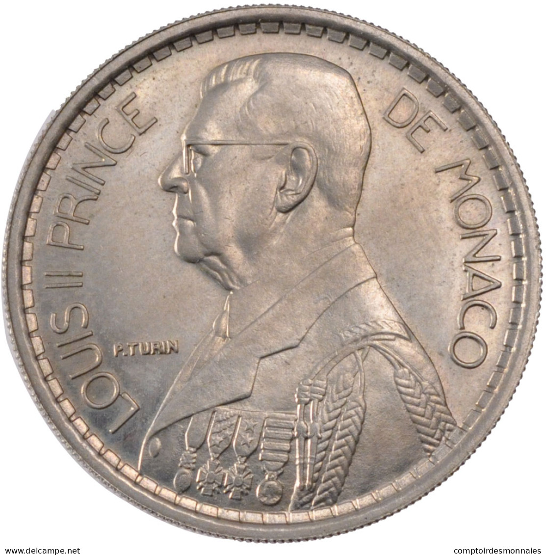 Monnaie, Monaco, 20 Francs, 1945, SUP+, Copper-nickel, KM:E20, Gadoury:137 - 1922-1949 Louis II.