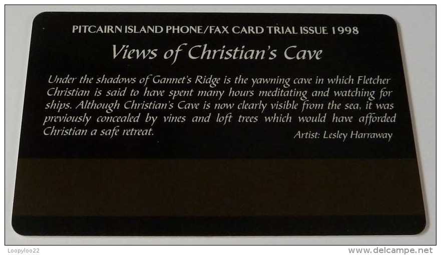 PITCAIRN ISLAND - 1st Trial Issue - Magnetic - $20 - Views Of Christian Cove - Mint - Pitcairn Islands