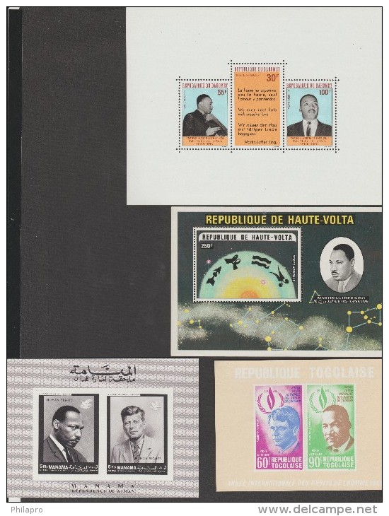 TOGO+MANAMA+HAUTE VOLTA+DAHOMEY   BF LUTHER KING  **MNH  Réf  C637 - Martin Luther King