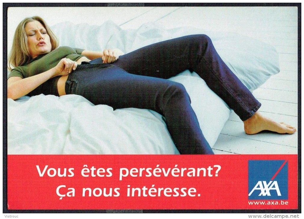 CP PUB - ASSURANCES - Compagnie AXA - Recrutement (2) - Non Circulé - Not Circulated - Nicht Gelaufen. - Publicité