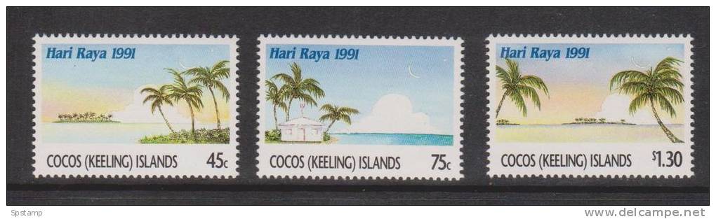 Cocos Keeling Island 1991 Hari Raya Festival Set 3 MNH - Cocos (Keeling) Islands