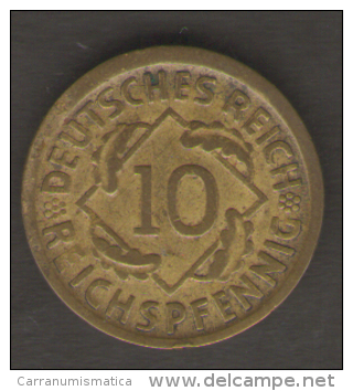 GERMANIA 10 RENTENPFENNIG 1925 - 10 Renten- & 10 Reichspfennig