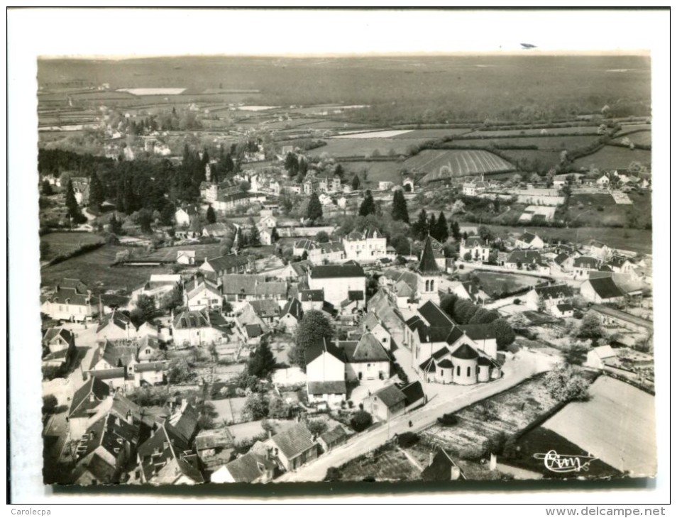 CP   SAINT HONORE LES BAINS (58) VUE GENERALE AERIENNE - Autres & Non Classés