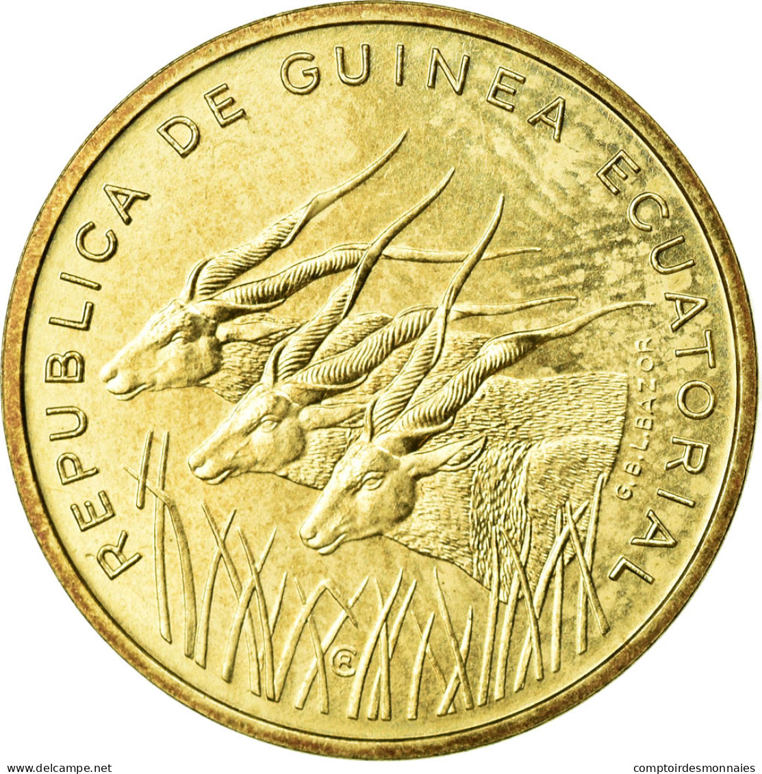 Monnaie, Equatorial Guinea, 5 Francos, 1985, FDC, Aluminum-Bronze, KM:E28 - Guinea Ecuatorial