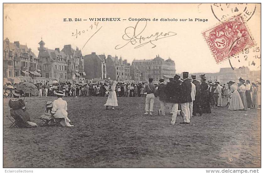 Wimereux     62      Scène De Plage . Concours De Diabolo - Other & Unclassified