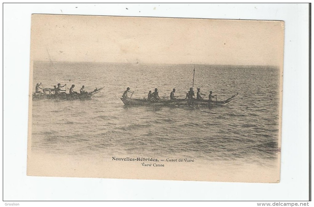 NOUVELLES HEBRIDES CANOT DE VAOW. (VAOW CANOE) 1906 - Vanuatu