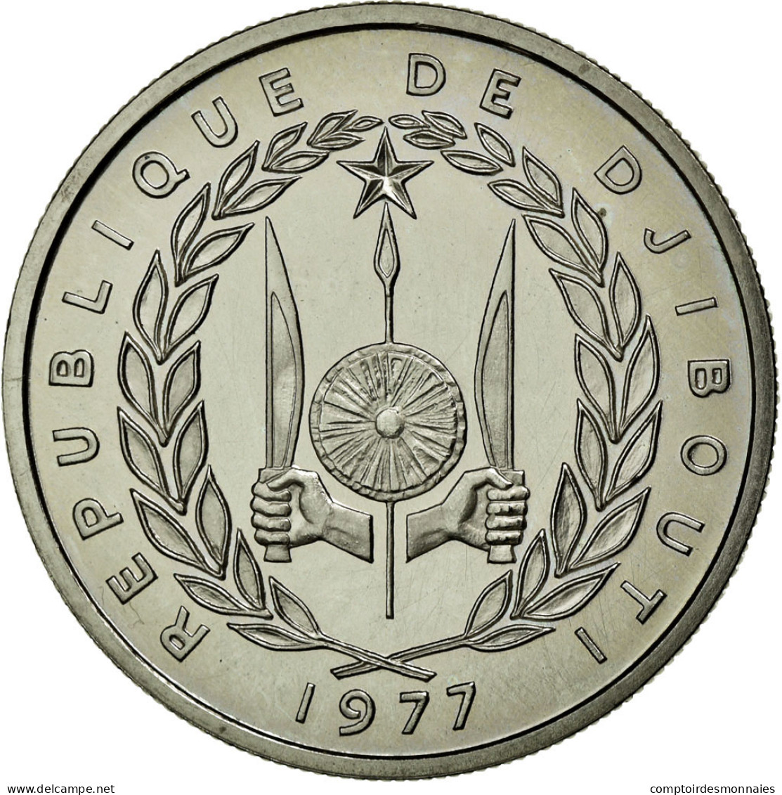 Monnaie, Djibouti, 50 Francs, 1977, FDC, Nickel, KM:E6 - Djibouti