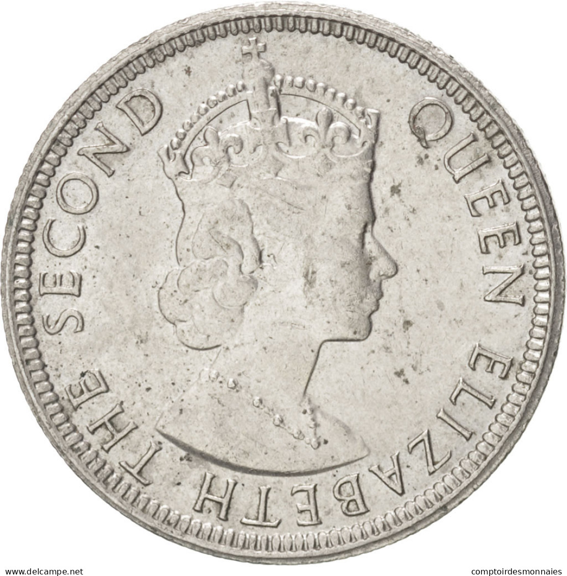 Monnaie, Mauritius, Elizabeth II, 1/4 Rupee, 1975, SUP, Copper-nickel, KM:36 - Maurice