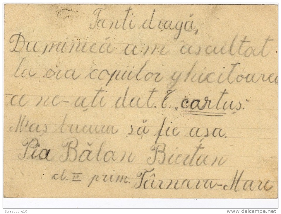 CARTA POSTALA  - ROUMANIE - 1941- CENZURAT SIGHISOARA - Marcofilia