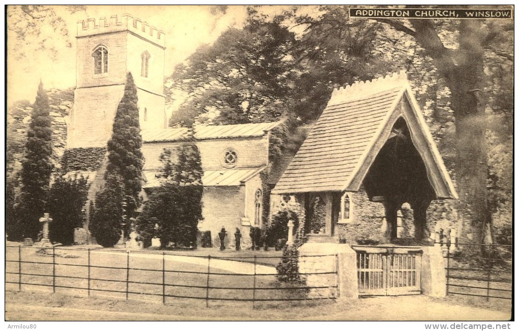 N°405 PPP 345  ADDINGTON CHURCH WINSLOW - Buckinghamshire