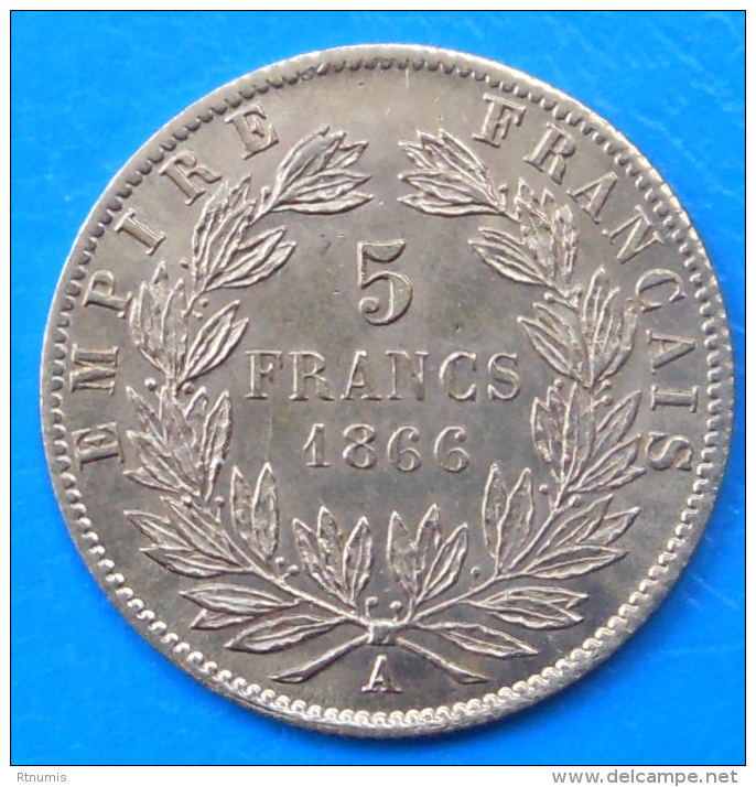 5 Francs Or Gold Napoléon III 1866 QUALITE !! - Autres & Non Classés