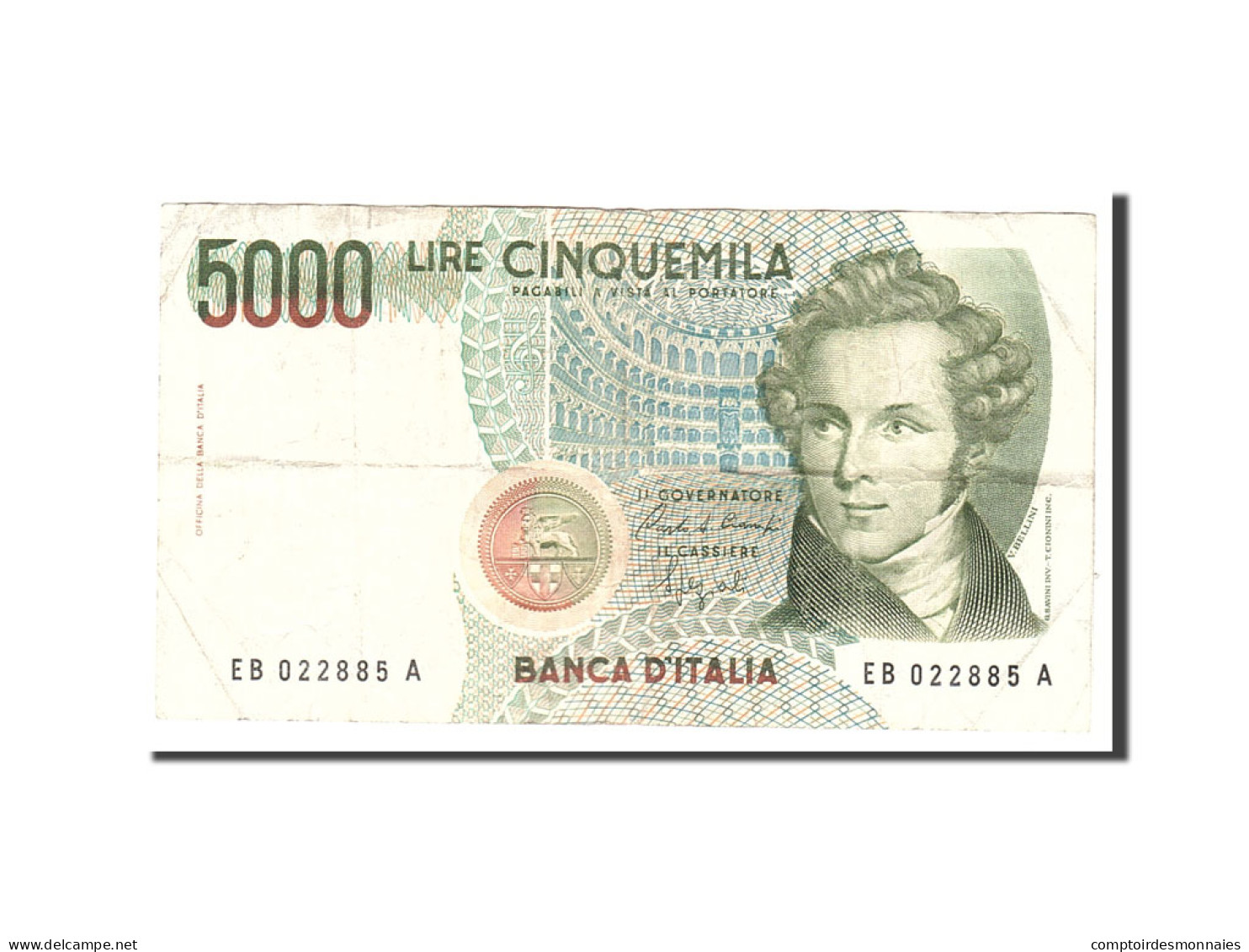 Billet, Italie, 5000 Lire, 1985, 1985-01-04, KM:111b, TB - 5000 Lire