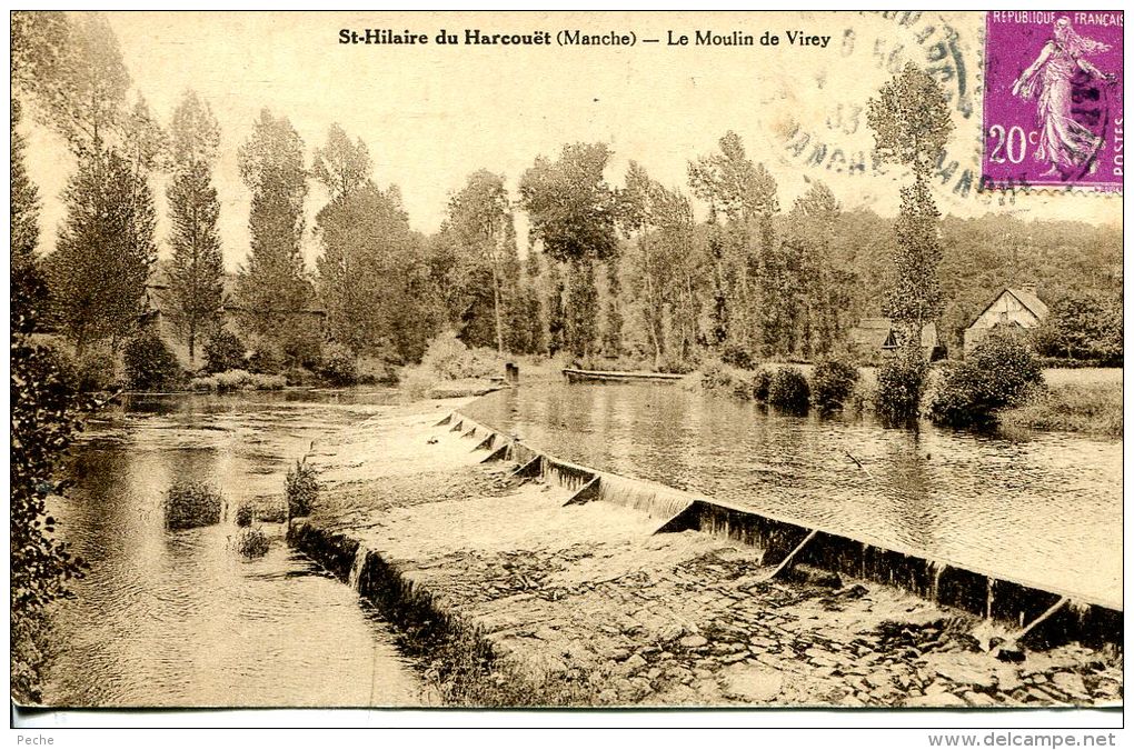 N°46807 -cpa St Hilaire Du Harcouet -le Moulin De Virey- - Moulins à Eau