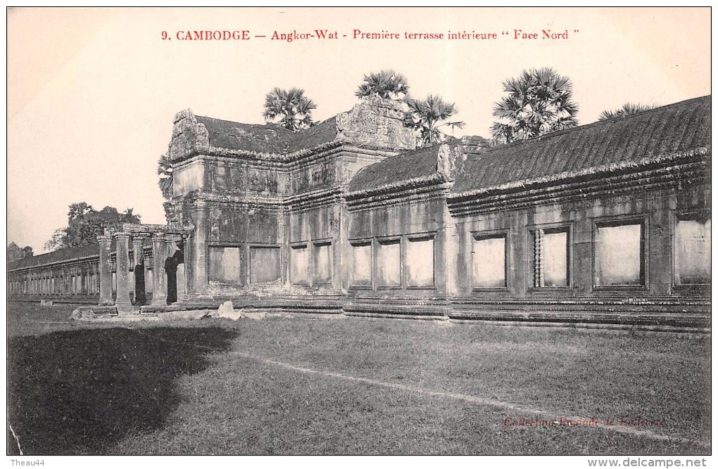 ¤¤  -   9   -  CAMBODGE    -  ANGKOR-WAT  -  Première Terrasse Intérieure   -   ¤¤ - Cambodge