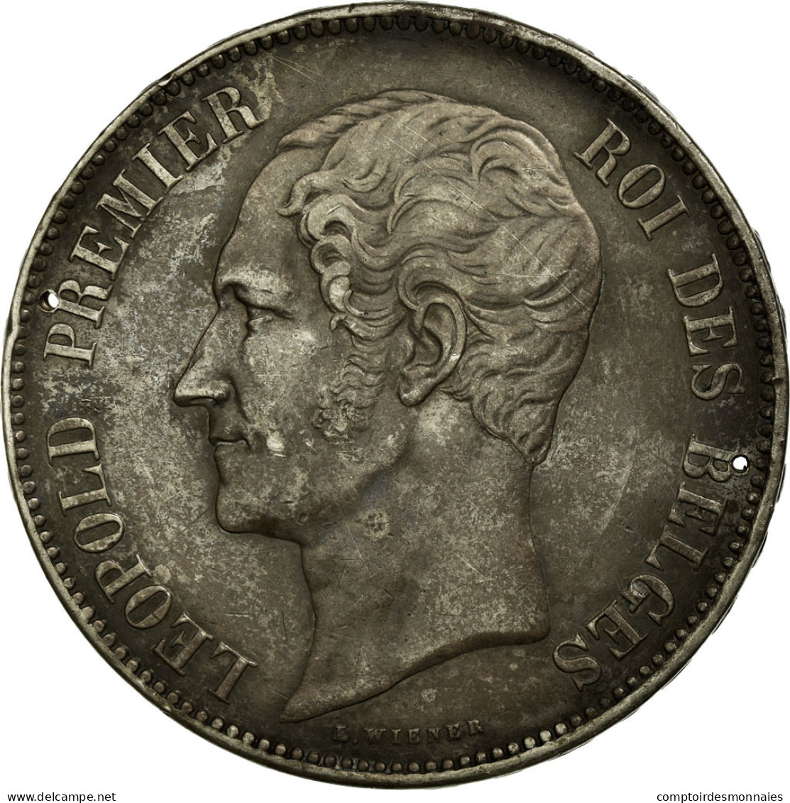 Monnaie, Belgique, Leopold I, 5 Francs, 1853, TTB, Argent, KM:2.1 - 5 Frank
