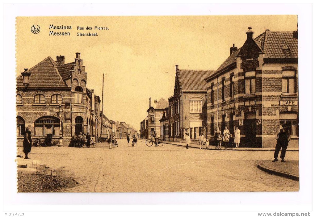 MESSINES   RUE DES PIERRES    CPA 2130 - Messines - Mesen