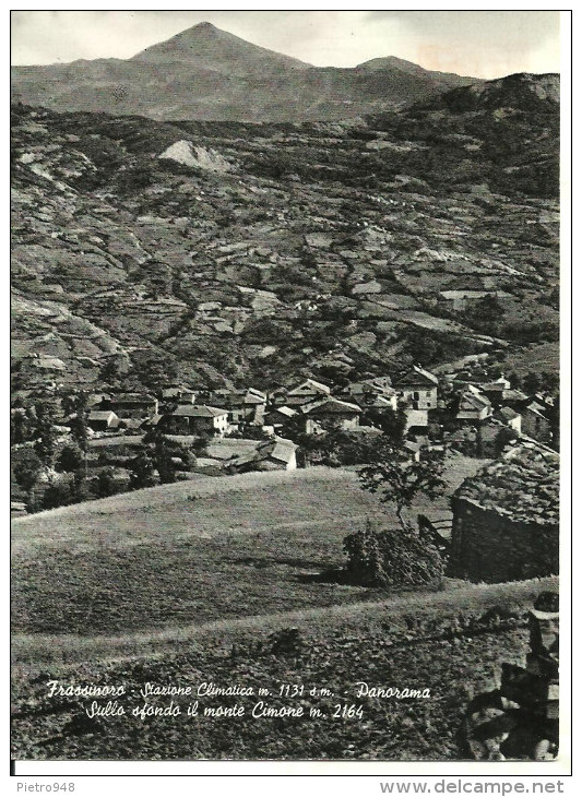 Frassinoro (Modena, Emilia Romagna) Panorama Della Stazione Climatica, Sullo Sfondo Il Monte Cimone - Modena