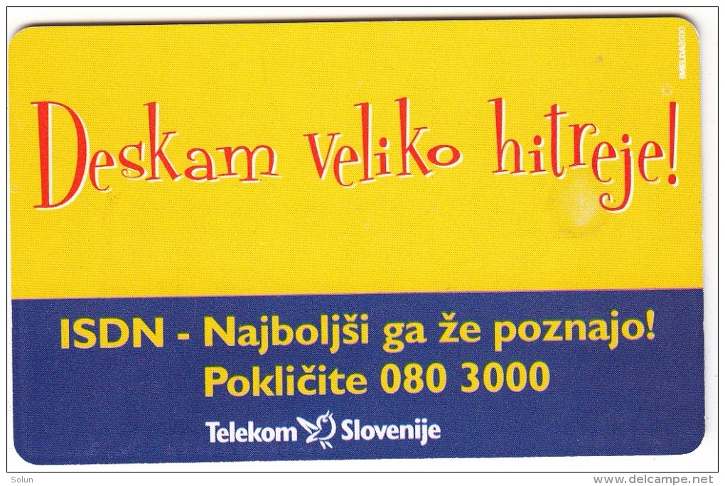 SLOVENIA SLOVENIJA PHONECARD 2000 SLOVENIJA TE&#268;E ZA ZDRAVJE ISDN OLYMPIC RUNNING FOR HEALTH TELEKOM - Sport
