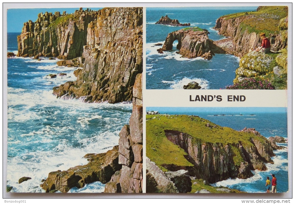 Land’s End, Cornwall Multiview. John Hinde Original. Unposted - Land's End