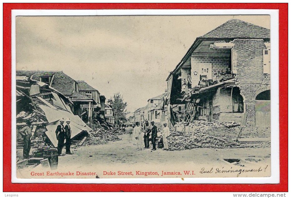 AMERIQUE - ANTILLES -  JAMAIQUE -- Great Earthquake Disaster - Jamaica