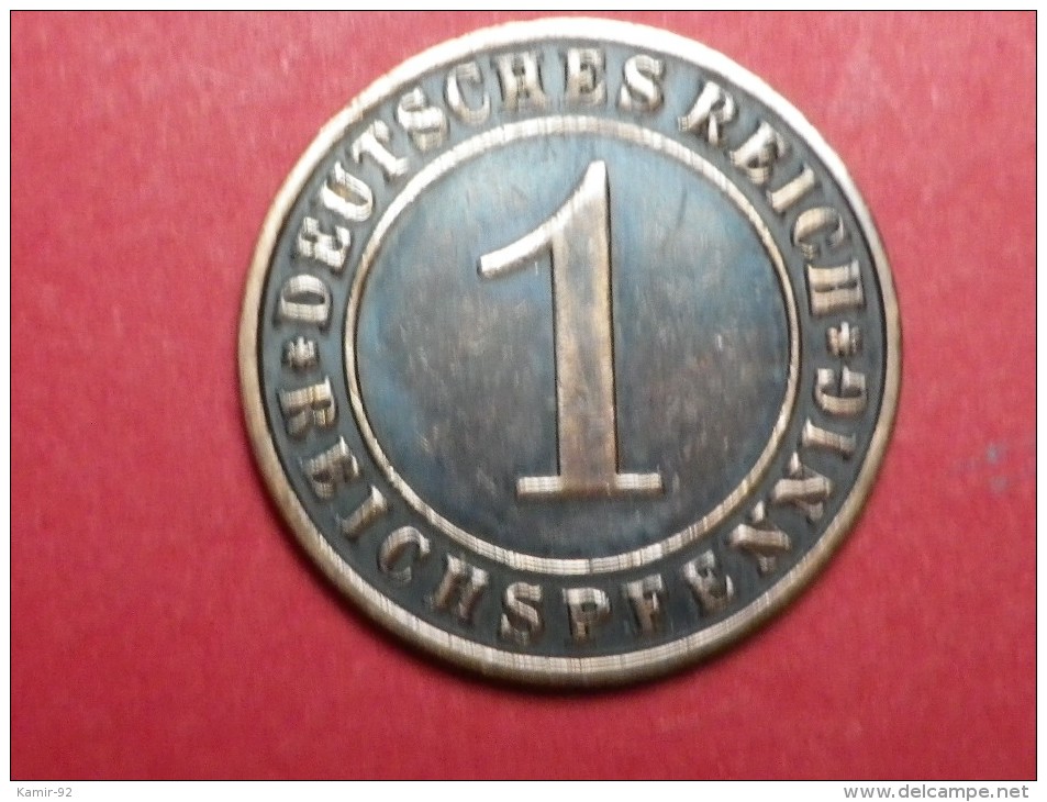 Allemagne 1 REICHSPFENNIG   1935 A  KM..37         Cuivre - 1 Rentenpfennig & 1 Reichspfennig