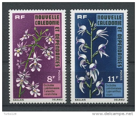 Nlle CALEDONIE 1975 N° 392/393 ** Neufs = MNH Superbes Cote 7,50 € Flore Fleurs Orchidées Flora Flowers - Neufs