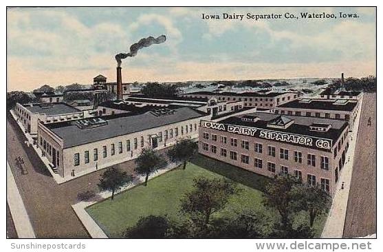 Iowa Waterloo Iowa Dairy Seperator Company Curteich - Waterloo