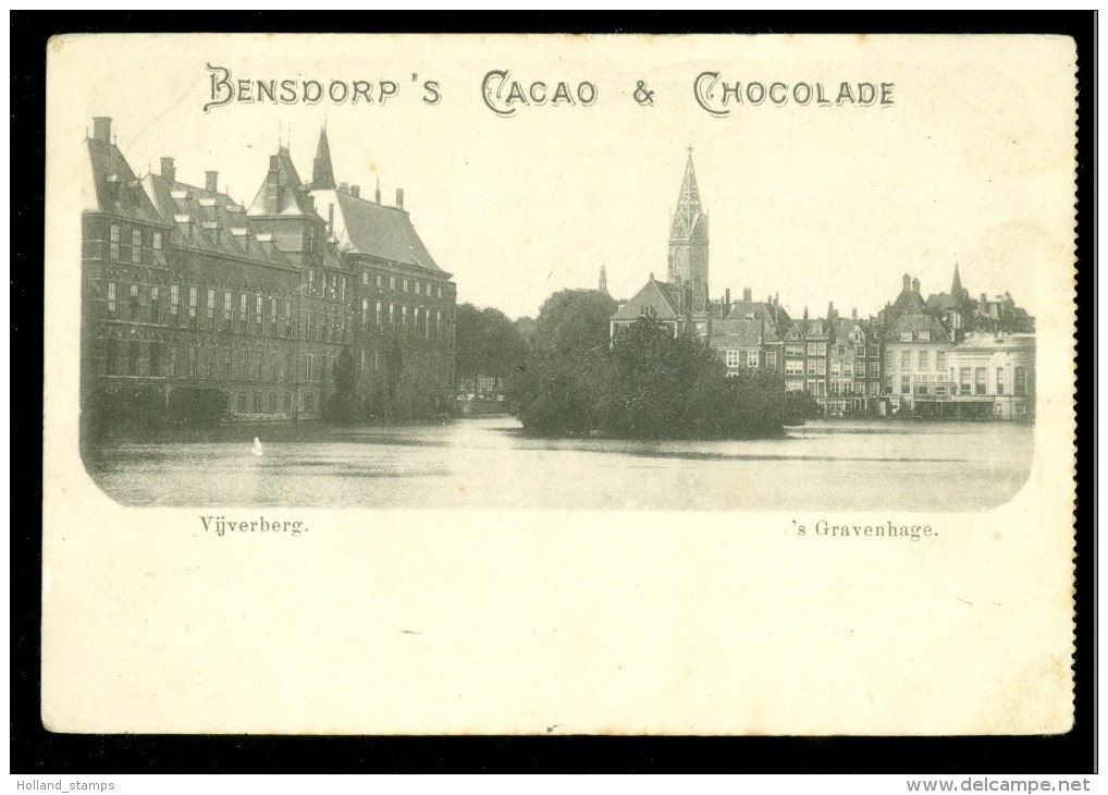 ANSICHTKAART * CPA * Cacao & Chocolade Bensdorp Publicité  Vijverberg  (3763s) - Reclame