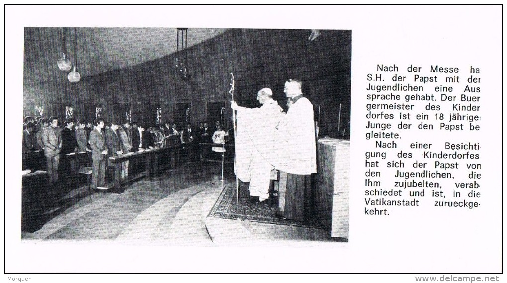 16645. Postal VATICANO. Papa Pablo VI Con Jovenes En 1972 - Vaticano (Ciudad Del)