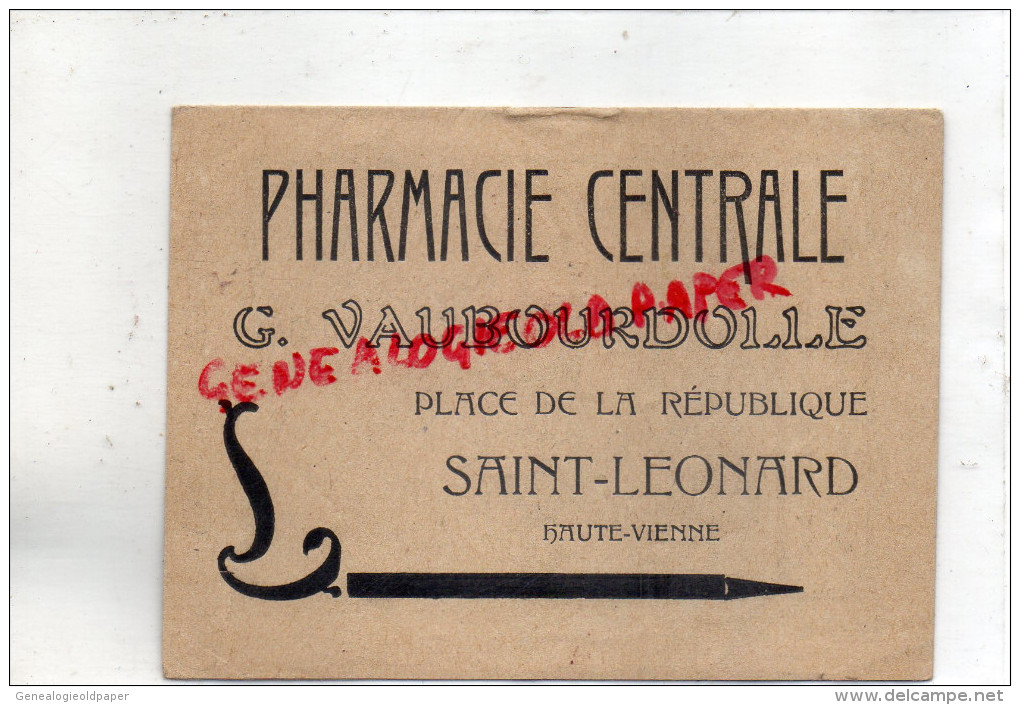 87 -ST  SAINT LEONARD DE NOBLAT - ALBUM DEVINETTAS - PHARMACIE CENTRALE - G. VAUBOURDOLLE  PLACE DE LA REPUBLIQUE - Other & Unclassified