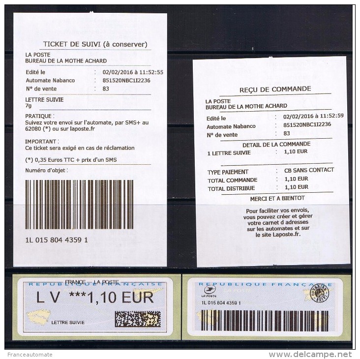 ATM, LETTRE SUIVIE NATIONALE, LV 1.10, NABANCO DE SERIE. PAPIER COINS GRANDS ARRONDIS, N° 55 AU CATALOGUE MICHEL - 2000 « Avions En Papier »