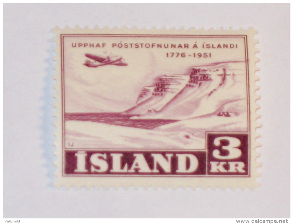 ISLAND / ISLANDE  1951  SCOTT # 272 - Nuevos