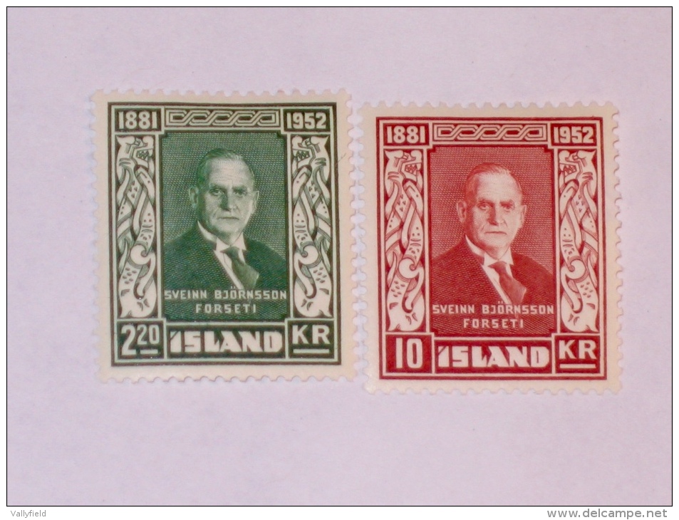 ISLAND / ISLANDE  1952  SCOTT # 275,77 - Nuevos