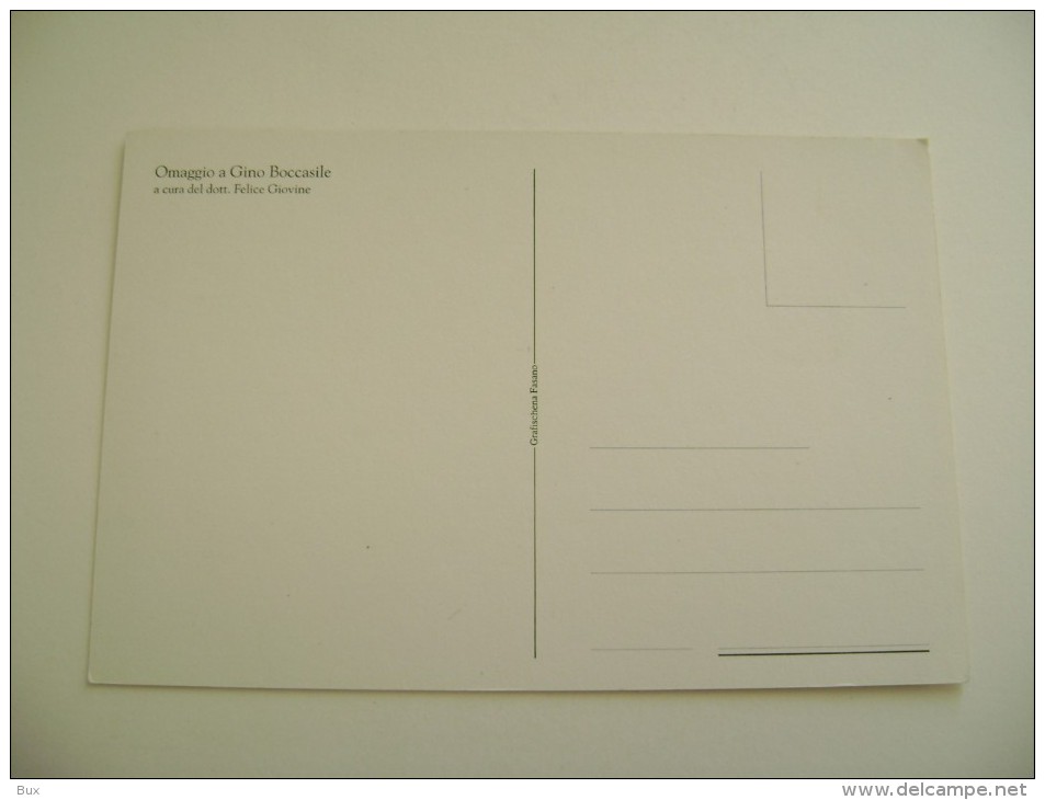 ANNO  1990  YEARS  1990  CARTOLINA  MODERNA  OMAGGIO A BOCCASILE    MANIFESTAZIONE  LAURETO DI FASANO BRINDISI - Manifestazioni