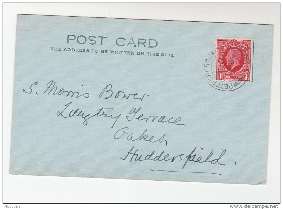 1935 PETERCHURCH Cds GB GV Stamps COVER (card) Message Re METEOROLOGY REPORT  Thunderstorm On 23 Apr - Lettres & Documents