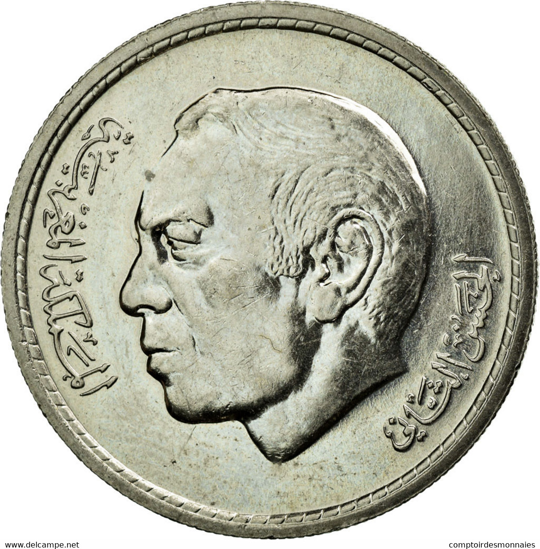 Monnaie, Maroc, Al-Hassan II, Dirham, 1974, TTB+, Copper-nickel, KM:63 - Maroc