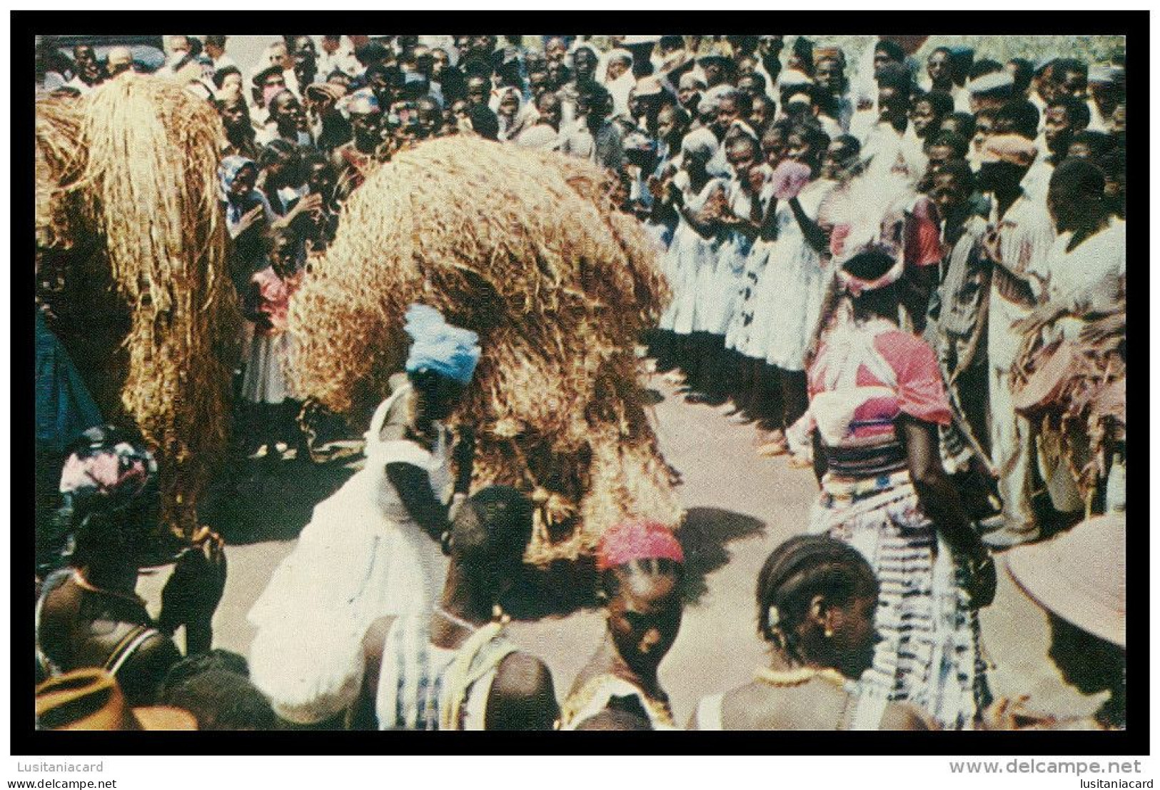 BISSAU - COSTUMES - Dança Do Compó ( Bissau) (Ed. Foto Serra Nº 113)carte Postale - Guinea-Bissau