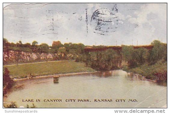 Lake In Canyon City Park Kansas City Missouri 1908 - Kansas City – Missouri