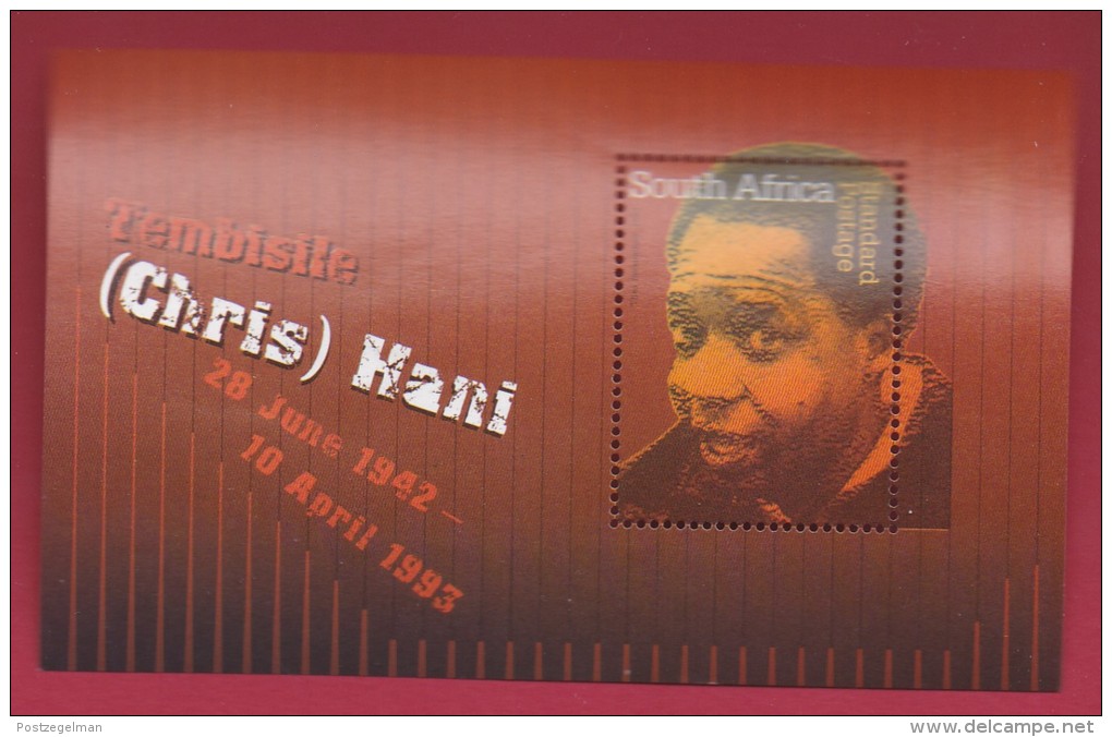 SOUTH AFRICA, 2003, MNH Block (miniature Sheet) , Chris Hani,  Sa 1536, #9007 - Unused Stamps