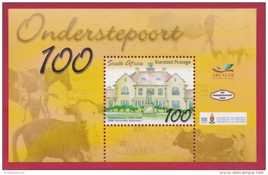 SOUTH AFRICA, 2008, MNH Block (miniature Sheet) , 100 Years Onderstepoort,  Sa 1905, #9024 - Unused Stamps