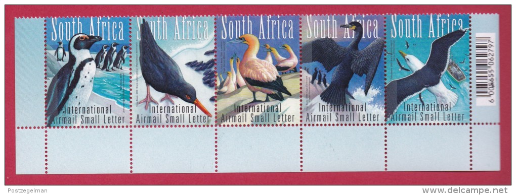 SOUTH AFRICA, 2009, Mint Hinged Strip , Sea &amp; Coastal Birds,  Sa 1962-1966, #9073 - Unused Stamps