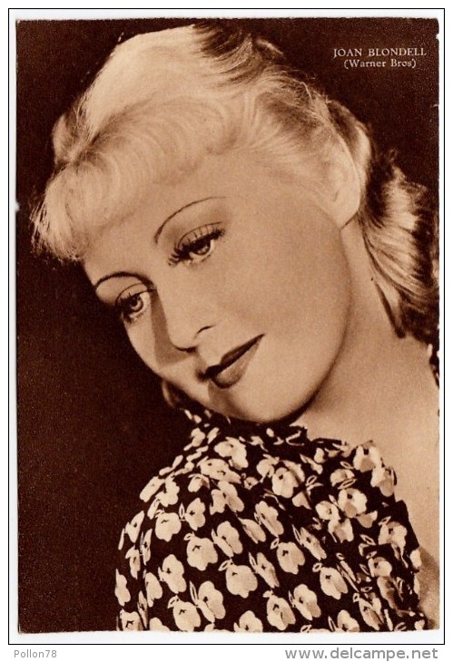 ATTORI - ATTRICI - JOAN BLONDELL - Rizzoli & C. - Milano - 1936 - Vedi Retro - Actores