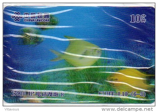 Poisson Fish 3D Télécarte Chine Phonecard (677) - Chine