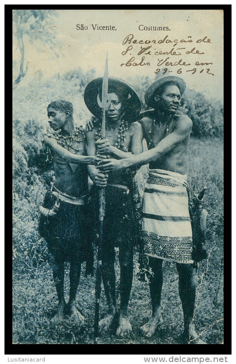 SÃO VICENTE - COSTUMES -   Carte Postale - Cape Verde