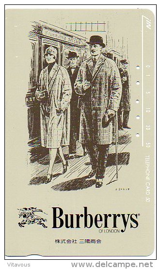 Burberrys Of London Mode Londre England Télécarte Phonecard (681) - Mode